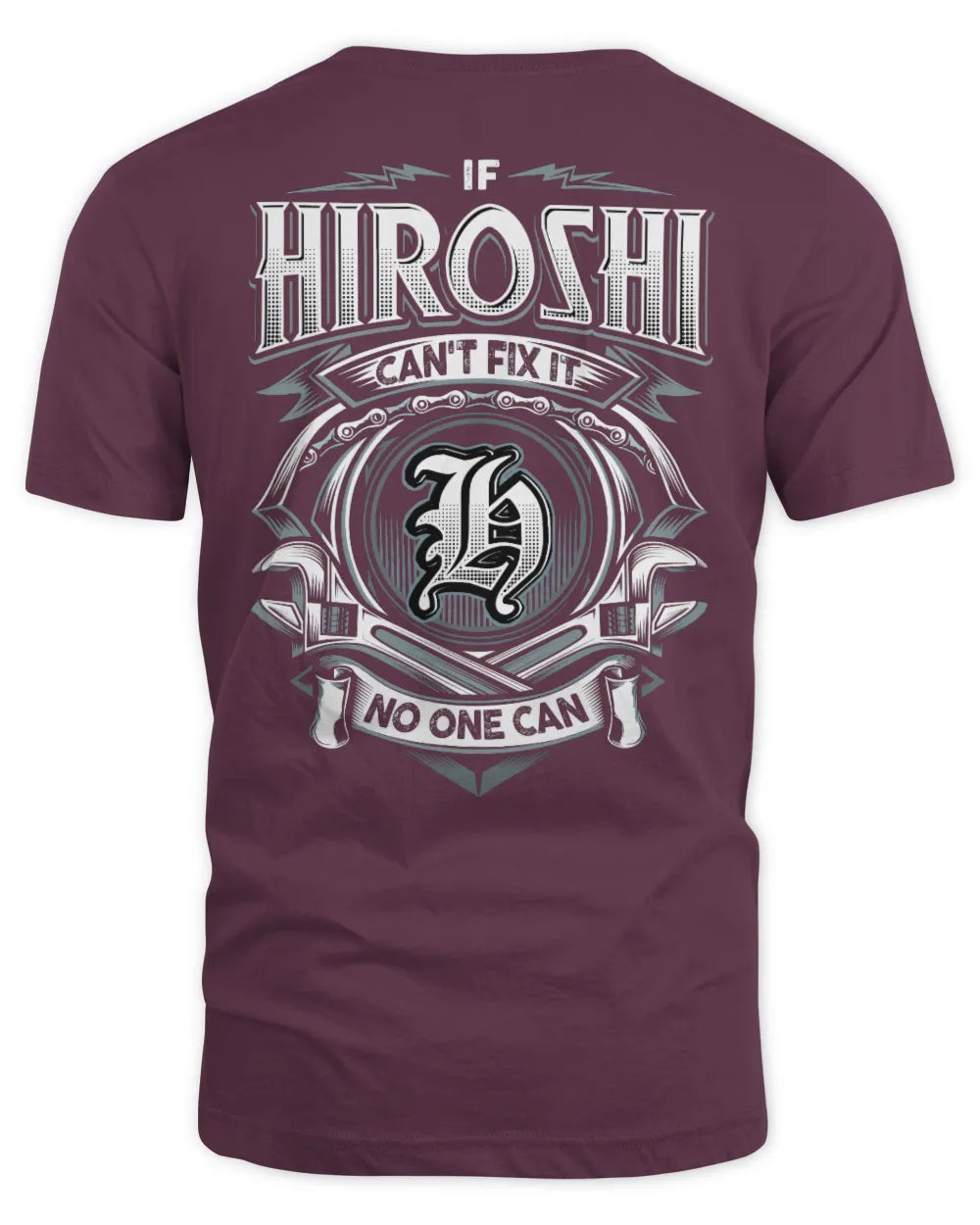 HIROSHI AP81-K4-626 - Personalized Ahmed Quote Apparel “If Ahmed Can't Fix It, No One Can” - Unisex Standard T-Shirt - Maroon