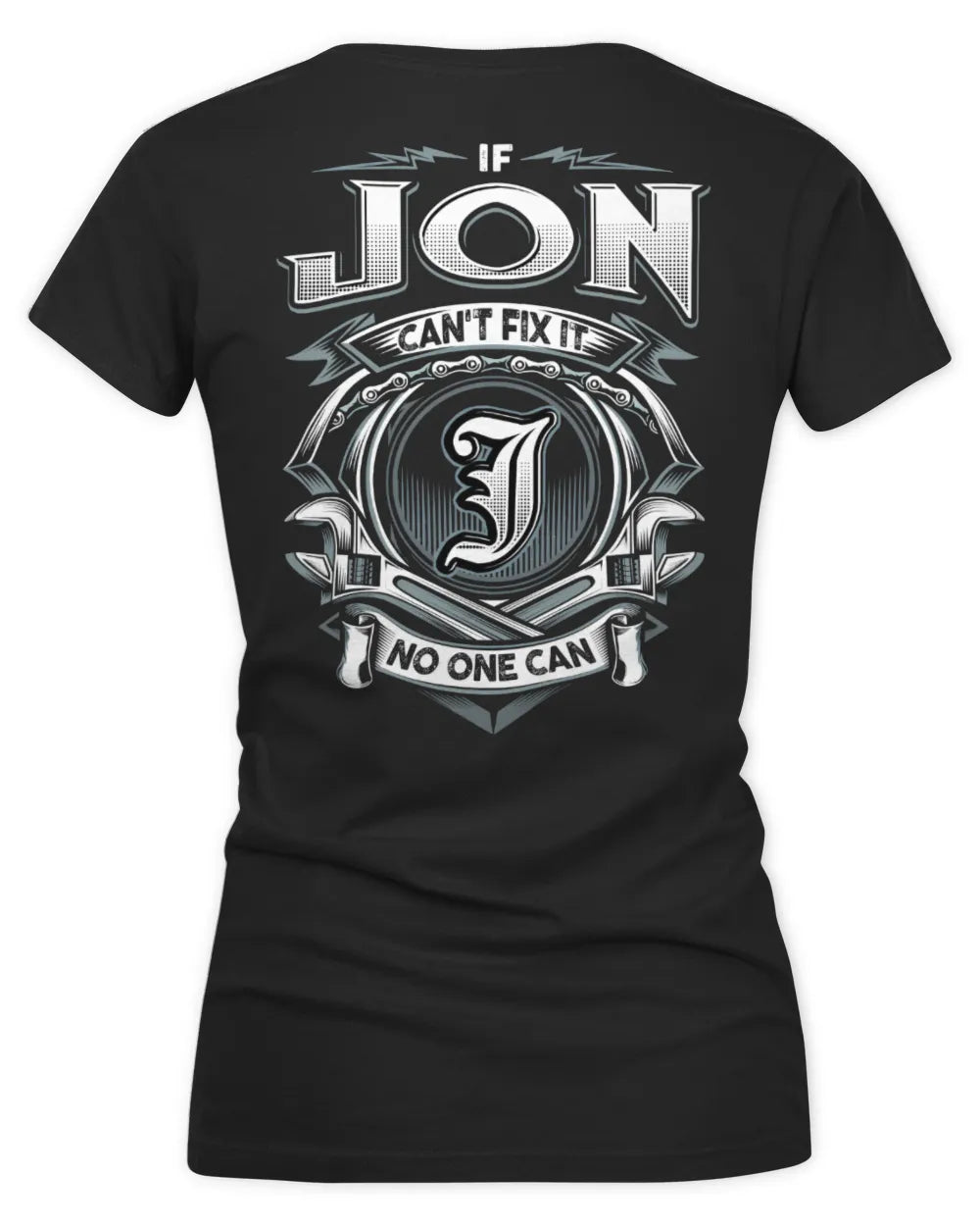JON AP81-K4-626 - Personalized Ahmed Quote Apparel “If Ahmed Can't Fix It, No One Can” - Women's V-Neck T-Shirt - Black