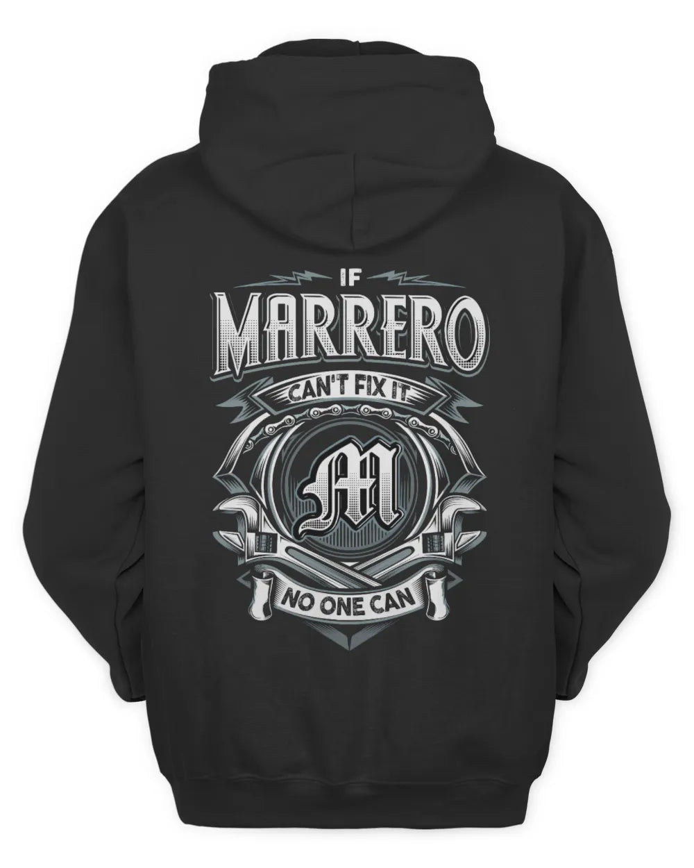 MARRERO AP81-K4-626 - Personalized Ahmed Quote Apparel “If Ahmed Can't Fix It, No One Can” - Unisex Hoodie - Black