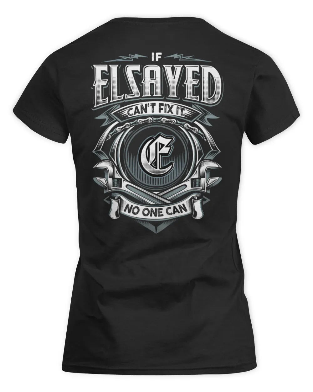 ELSAYED AP81-K4-626 - Personalized Ahmed Quote Apparel “If Ahmed Can't Fix It, No One Can” - Women's Standard T-Shirt - Black