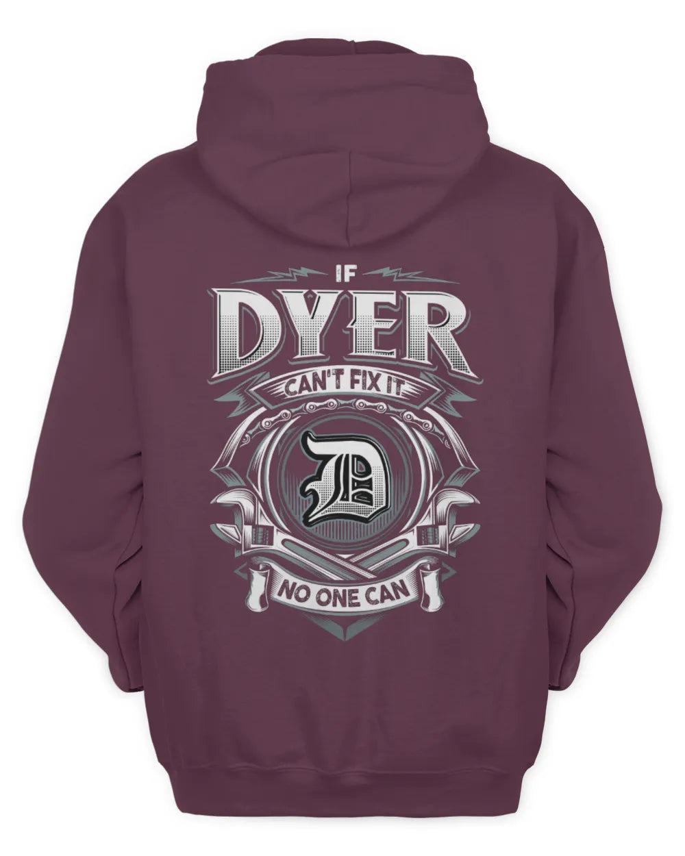 DYER AP81-K4-626 - Personalized Ahmed Quote Apparel “If Ahmed Can't Fix It, No One Can” - Unisex Hoodie - Maroon