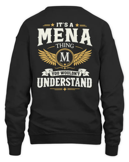 MENA KT06-M008 It’s a [NAME] Thing – You Wouldn’t Understand | Personalized Vintage T-Shirt - Unisex Sweatshirt - Black
