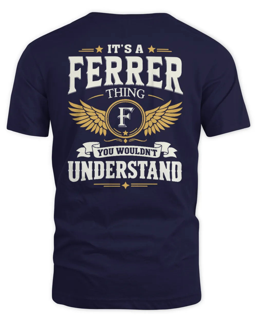 FERRER KT06-M008 It’s a [NAME] Thing – You Wouldn’t Understand | Personalized Vintage T-Shirt - Unisex Standard T-Shirt - Navy