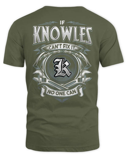 KNOWLES AP81-K4-626 - Personalized Ahmed Quote Apparel “If Ahmed Can't Fix It, No One Can” - Unisex Standard T-Shirt - Military Green