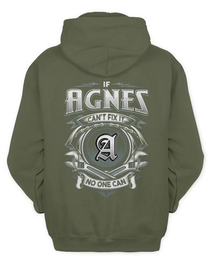 AGNES AP81-K4-626 - Personalized Ahmed Quote Apparel “If Ahmed Can't Fix It, No One Can” - Unisex Hoodie - Military Green