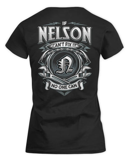 NELSON AP81-K4-626 - Personalized Ahmed Quote Apparel “If Ahmed Can't Fix It, No One Can” - Women's Standard T-Shirt - Black