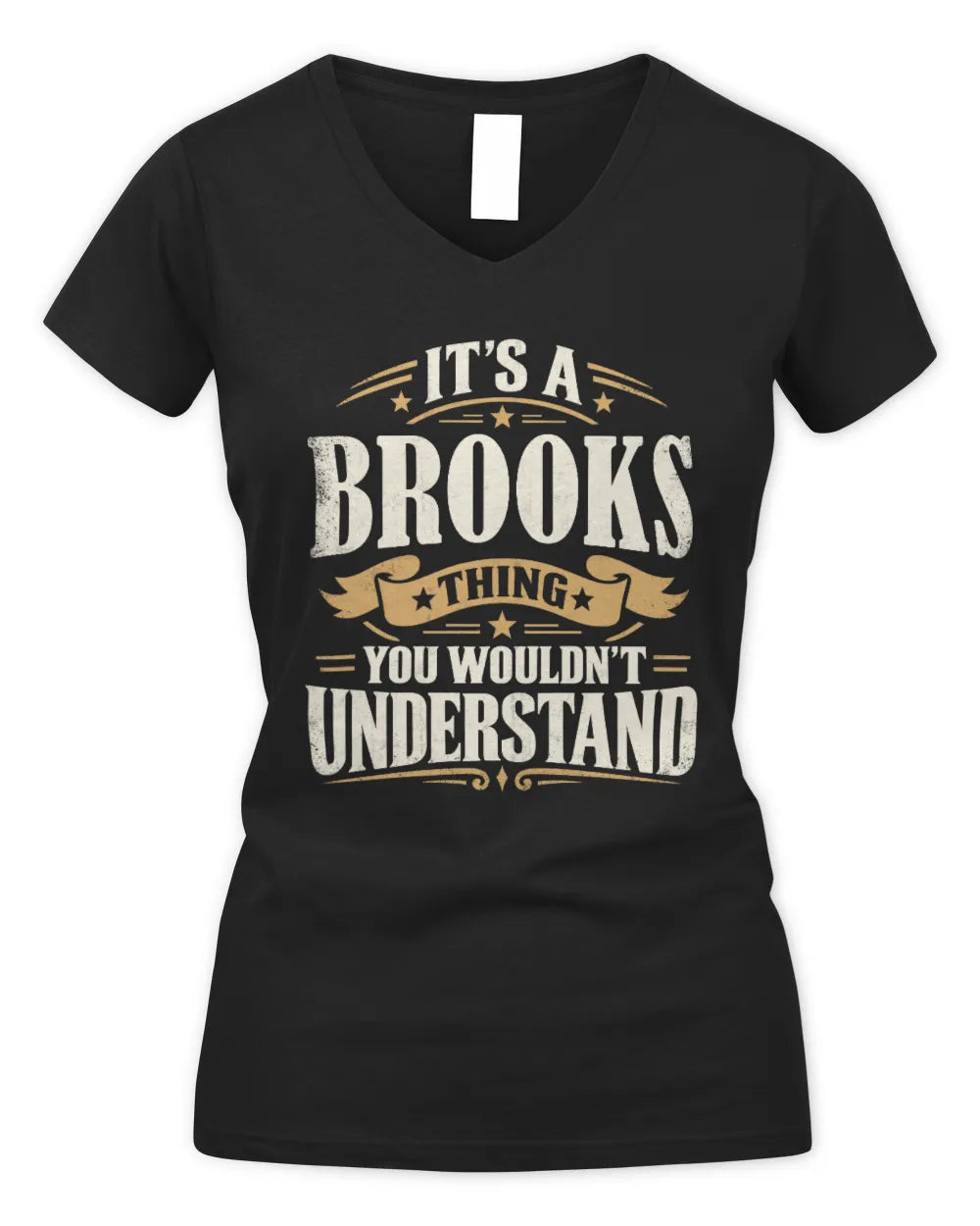 BROOKS P08 TH51 - Personalized “It’s a/an [NAME] Thing – You Wouldn’t Understand” Shirt - Women's V-Neck T-Shirt - Black