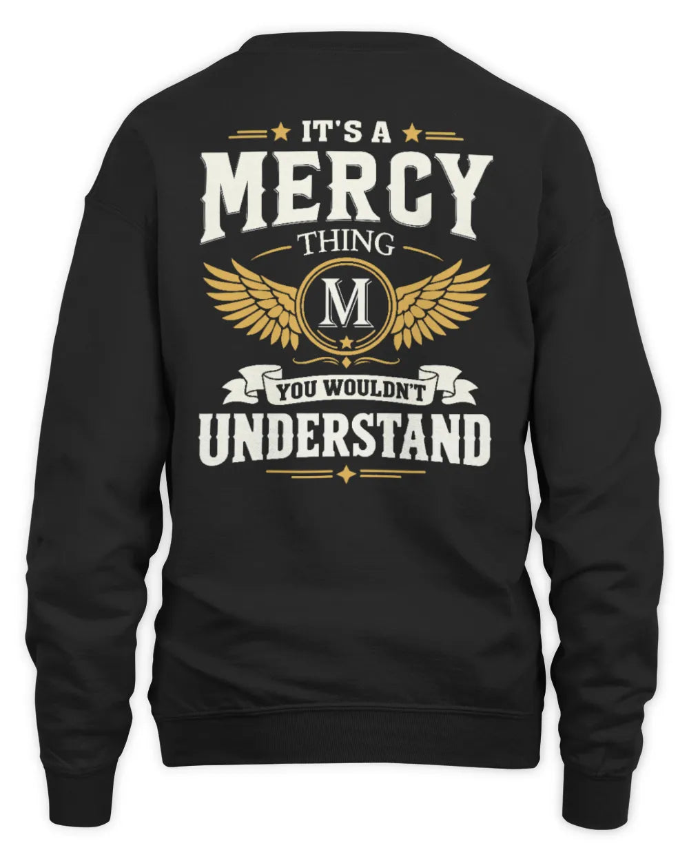 MERCY KT06-M008 It’s a [NAME] Thing – You Wouldn’t Understand | Personalized Vintage T-Shirt - Unisex Sweatshirt - Black