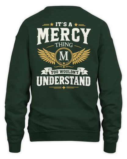 MERCY KT06-M008 It’s a [NAME] Thing – You Wouldn’t Understand | Personalized Vintage T-Shirt - Unisex Sweatshirt - Forest Green