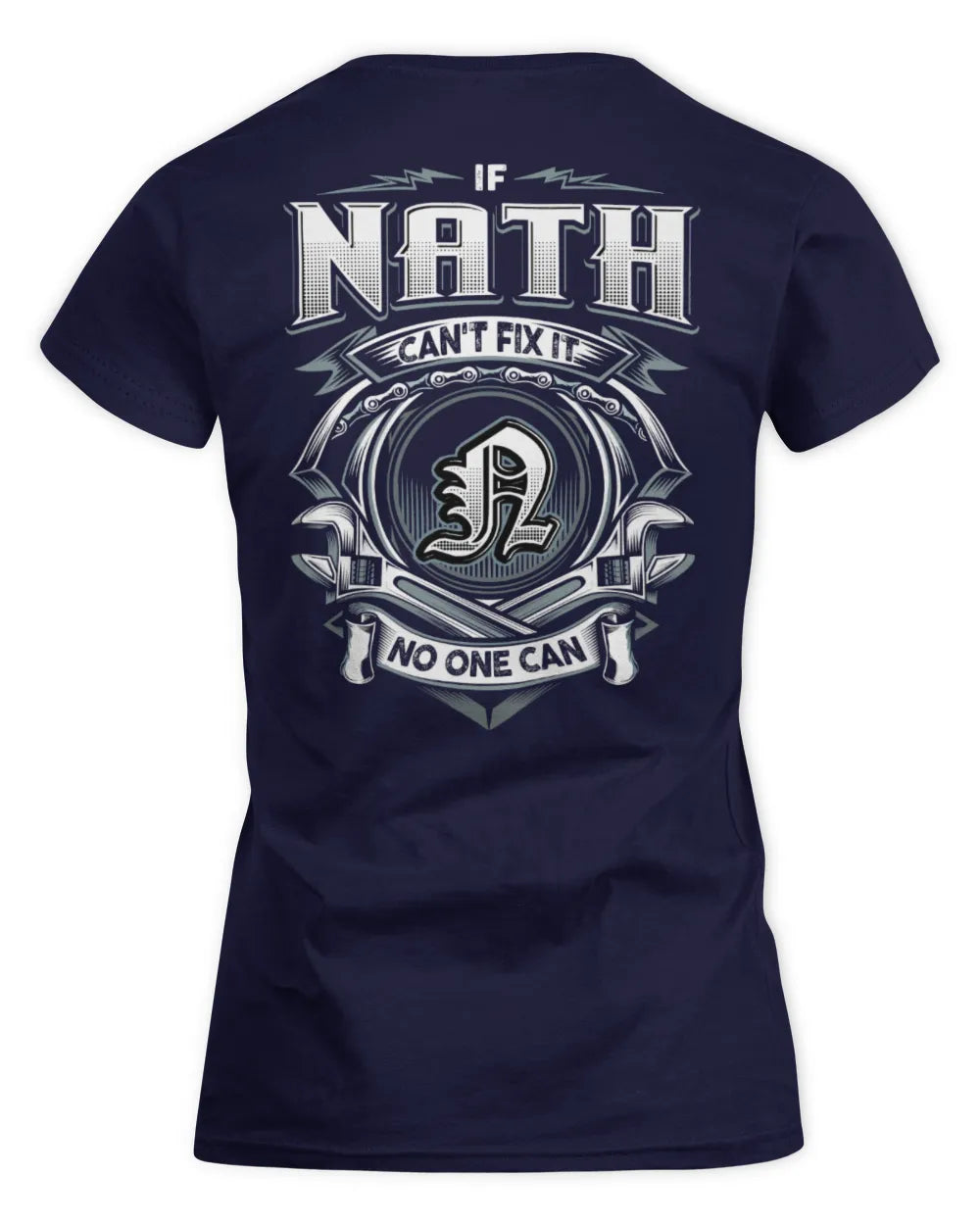 NATH AP81-K4-626 - Personalized Ahmed Quote Apparel “If Ahmed Can't Fix It, No One Can” - Women's Standard T-Shirt - Navy