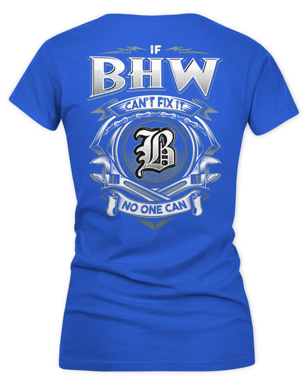 BHW AP81-K4-626 - Personalized Ahmed Quote Apparel “If Ahmed Can't Fix It, No One Can” - Women's V-Neck T-Shirt - Royal