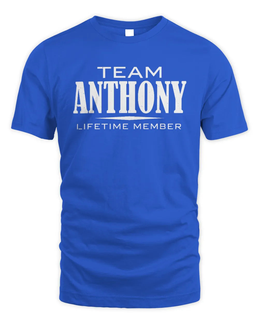 ANTHONY BL62-K4-128 - Personalized “Team NAME Lifetime Member” - Unisex Standard T-Shirt - Royal