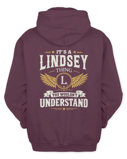 LINDSEY KT06-M008 It’s a [NAME] Thing – You Wouldn’t Understand | Personalized Vintage T-Shirt - Unisex Hoodie - Maroon