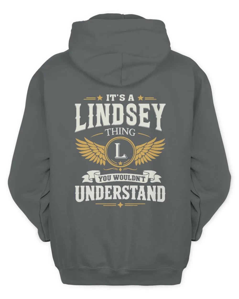 LINDSEY KT06-M008 It’s a [NAME] Thing – You Wouldn’t Understand | Personalized Vintage T-Shirt - Unisex Hoodie - Charcoal