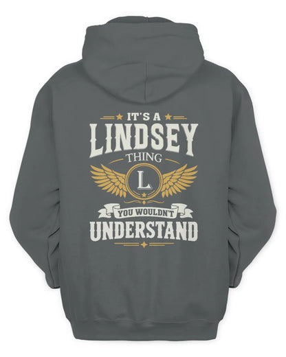 LINDSEY KT06-M008 It’s a [NAME] Thing – You Wouldn’t Understand | Personalized Vintage T-Shirt - Unisex Hoodie - Charcoal