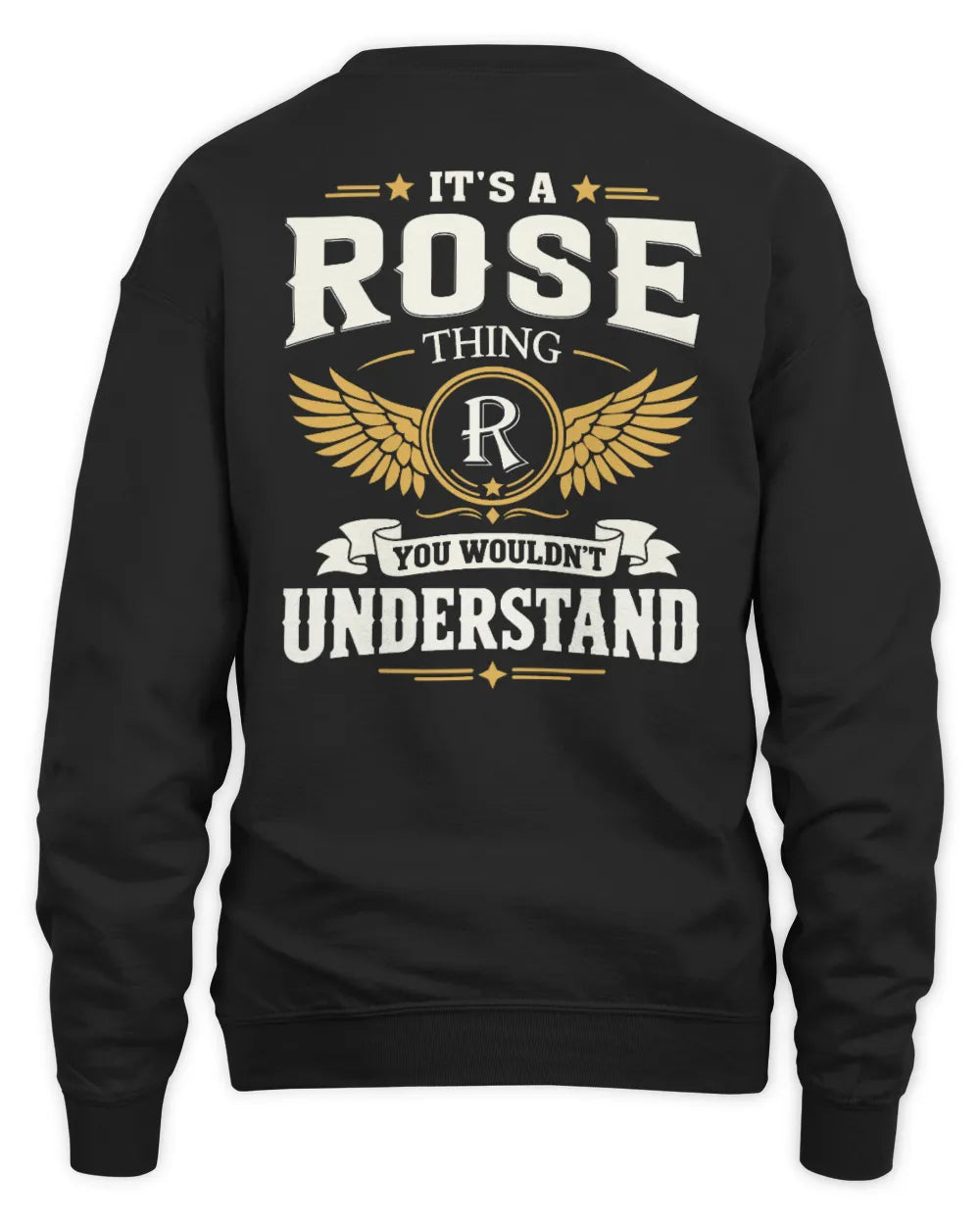 ROSE KT06-M008 It’s a [NAME] Thing – You Wouldn’t Understand | Personalized Vintage T-Shirt - Unisex Sweatshirt - Black