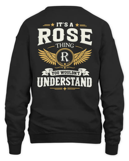 ROSE KT06-M008 It’s a [NAME] Thing – You Wouldn’t Understand | Personalized Vintage T-Shirt - Unisex Sweatshirt - Black
