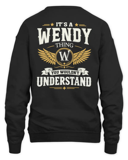 WENDY KT06-M008 It’s a [NAME] Thing – You Wouldn’t Understand | Personalized Vintage T-Shirt - Unisex Sweatshirt - Black