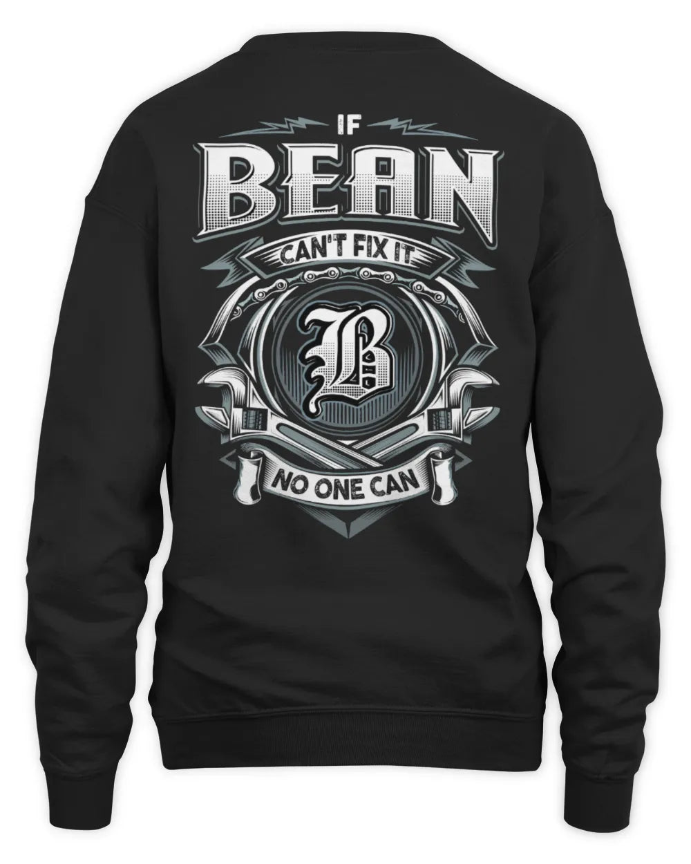 BEAN AP81-K4-626 - Personalized Ahmed Quote Apparel “If Ahmed Can't Fix It, No One Can” - Unisex Sweatshirt - Black