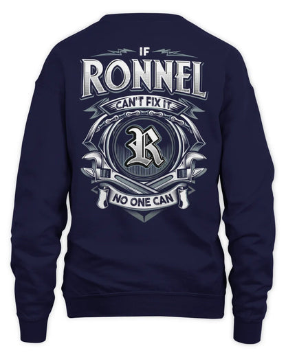 RONNEL AP81-K4-626 - Personalized Ahmed Quote Apparel “If Ahmed Can't Fix It, No One Can” - Unisex Sweatshirt - Navy