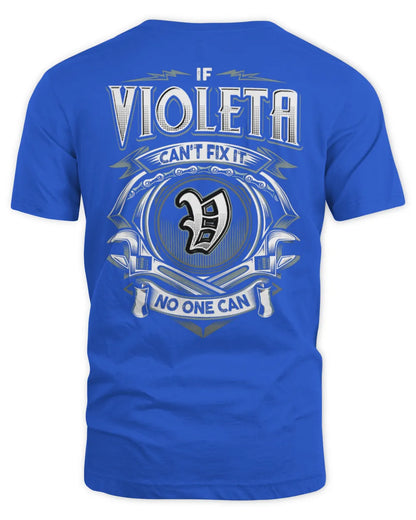 VIOLETA AP81-K4-626 - Personalized Ahmed Quote Apparel “If Ahmed Can't Fix It, No One Can” - Unisex Standard T-Shirt - Royal