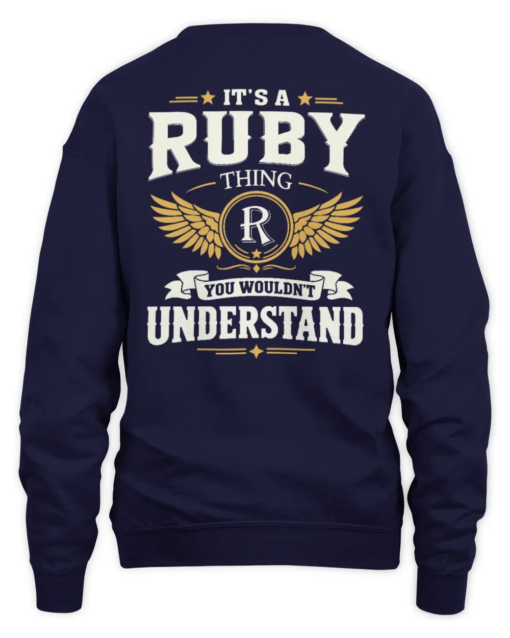 RUBY KT06-M008 It’s a [NAME] Thing – You Wouldn’t Understand | Personalized Vintage T-Shirt - Unisex Sweatshirt - Navy