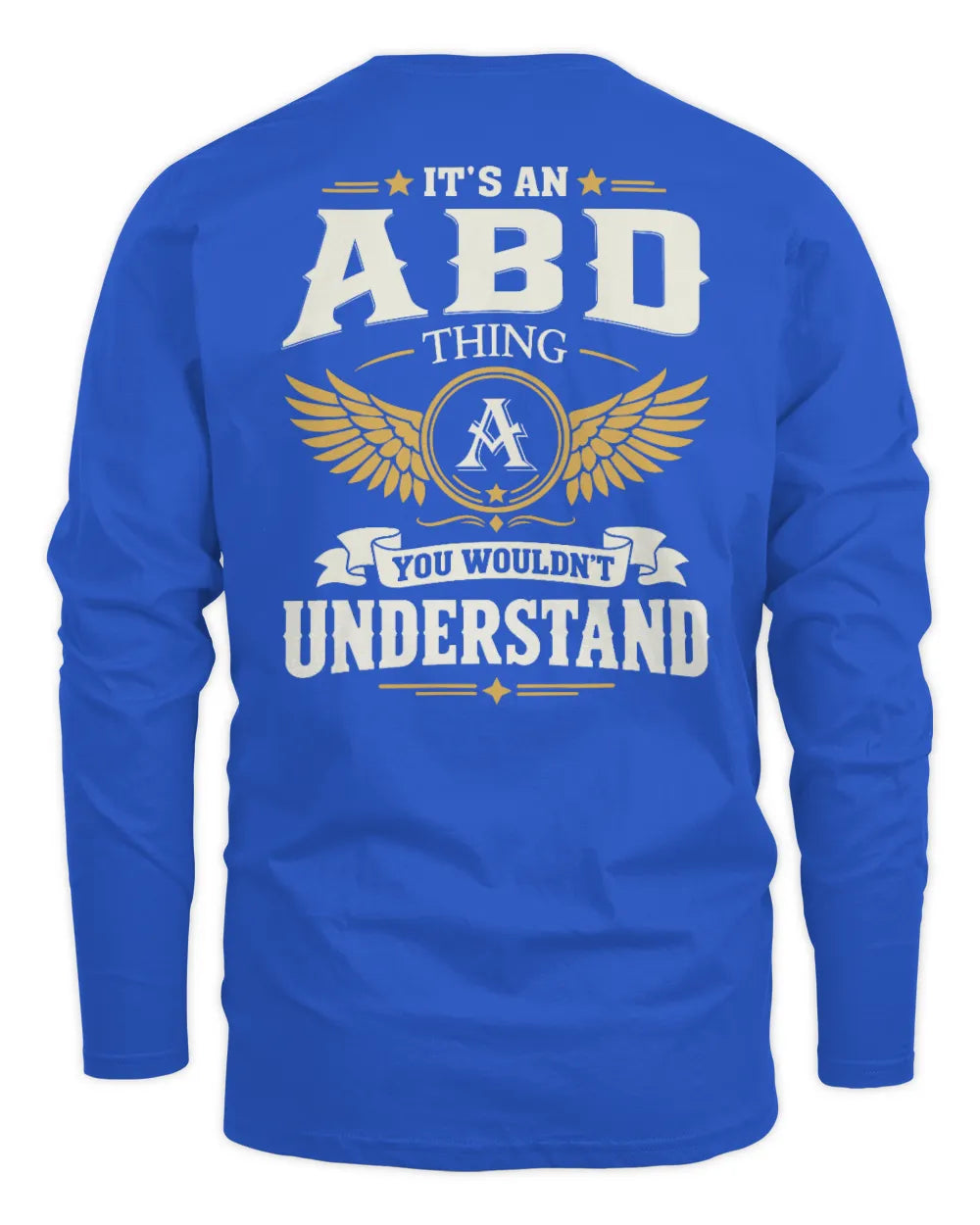 ABD KT06-M008 It’s a [NAME] Thing – You Wouldn’t Understand | Personalized Vintage T-Shirt - Men's Long Sleeved T-Shirt - Royal