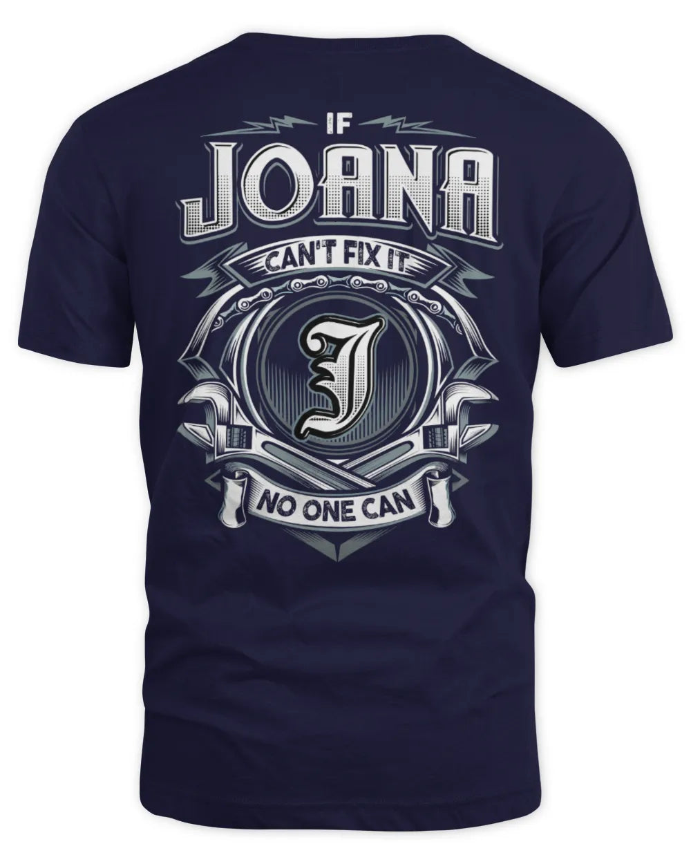 JOANA AP81-K4-626 - Personalized Ahmed Quote Apparel “If Ahmed Can't Fix It, No One Can” - Unisex Standard T-Shirt - Navy