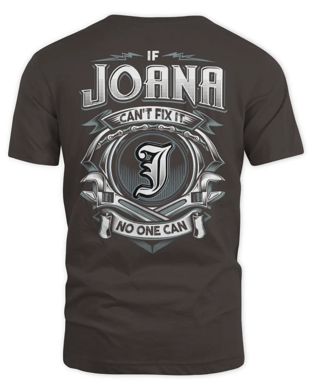 JOANA AP81-K4-626 - Personalized Ahmed Quote Apparel “If Ahmed Can't Fix It, No One Can” - Unisex Standard T-Shirt - Dark Chocolate