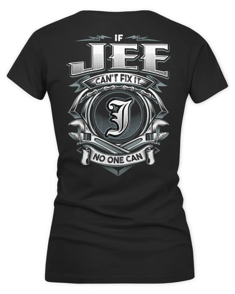 JEE AP81-K4-626 - Personalized Ahmed Quote Apparel “If Ahmed Can't Fix It, No One Can” - Women's V-Neck T-Shirt - Black