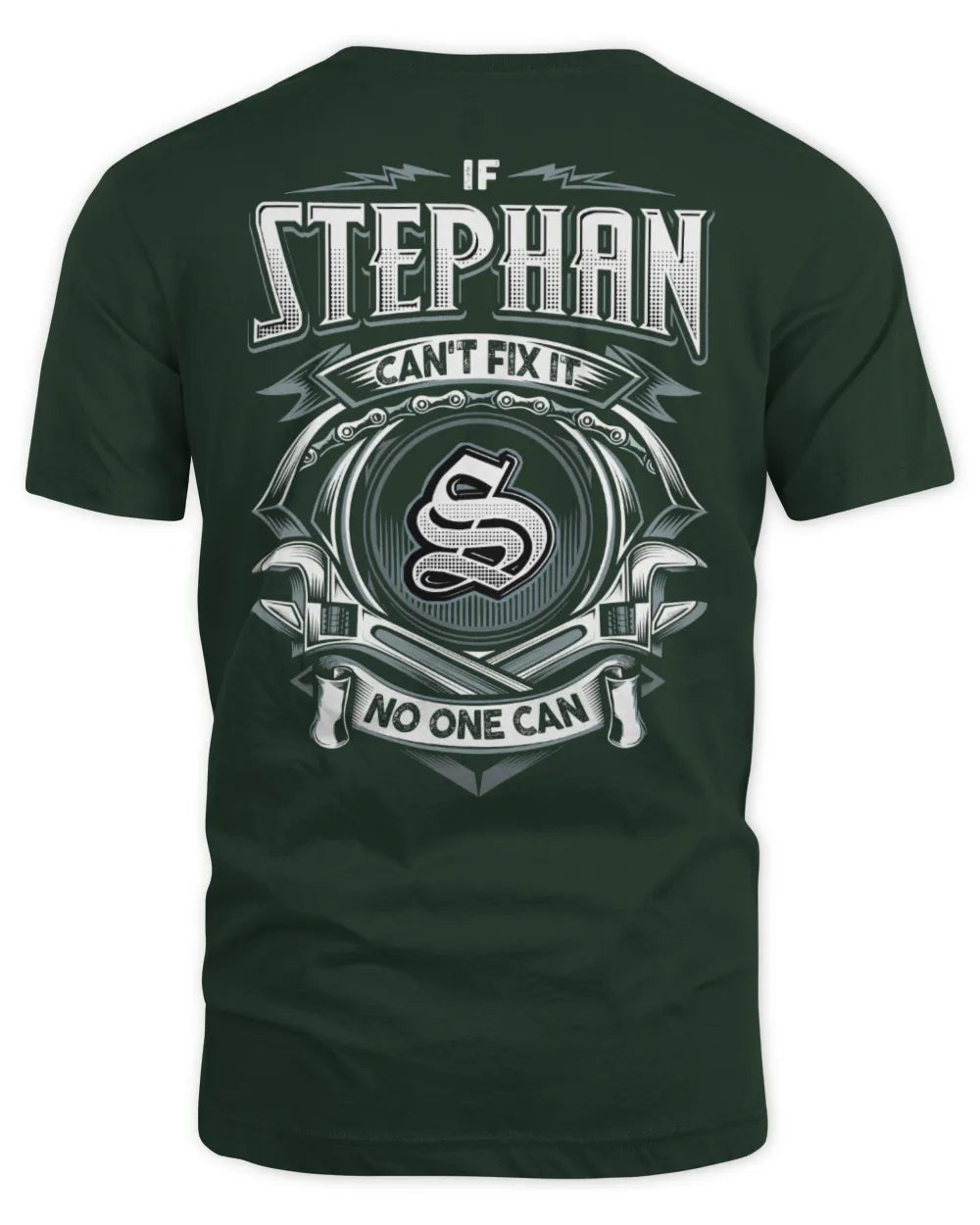 STEPHAN AP81-K4-626 - Personalized Ahmed Quote Apparel “If Ahmed Can't Fix It, No One Can” - Unisex Standard T-Shirt - Forest Green
