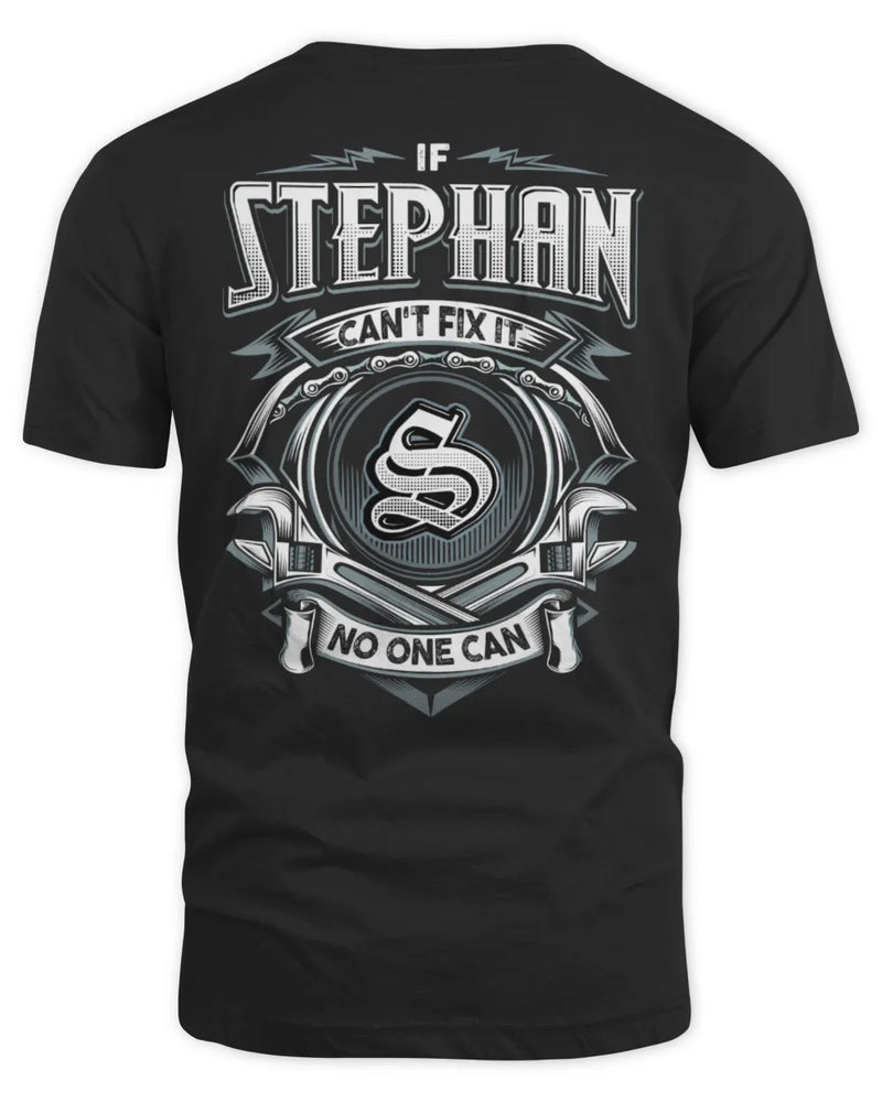 STEPHAN AP81-K4-626 - Personalized Ahmed Quote Apparel “If Ahmed Can't Fix It, No One Can” - Unisex Standard T-Shirt - Black