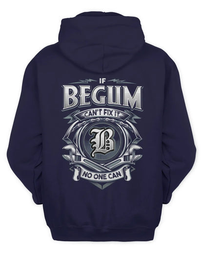 BEGUM AP81-K4-626 - Personalized Ahmed Quote Apparel “If Ahmed Can't Fix It, No One Can” - Unisex Hoodie - Navy