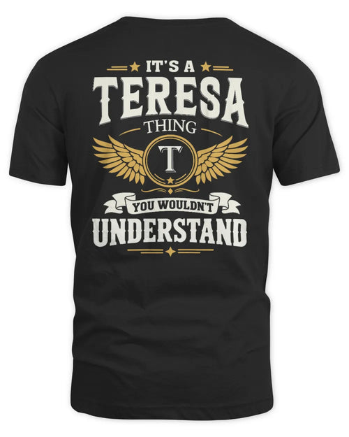 TERESA KT06-M008 It’s a [NAME] Thing – You Wouldn’t Understand | Personalized Vintage T-Shirt - Unisex Standard T-Shirt - Black