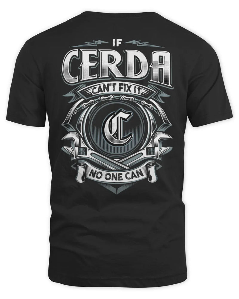 CERDA AP81-K4-626 - Personalized Ahmed Quote Apparel “If Ahmed Can't Fix It, No One Can” - Unisex Standard T-Shirt - Black