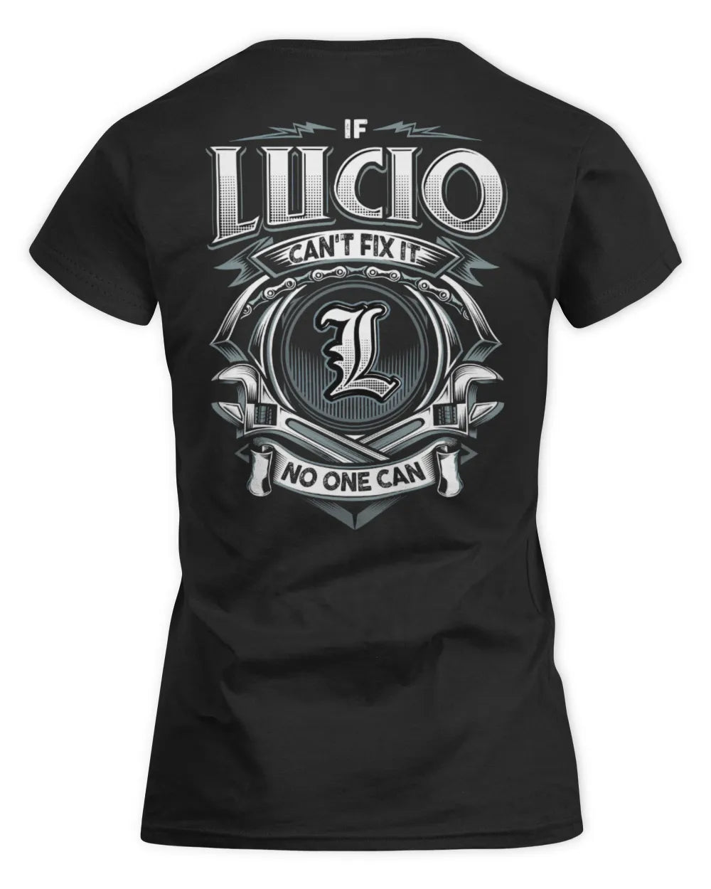 LUCIO AP81-K4-626 - Personalized Ahmed Quote Apparel “If Ahmed Can't Fix It, No One Can” - Women's Standard T-Shirt - Black