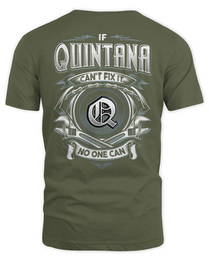 QUINTANA AP81-K4-626 - Personalized Ahmed Quote Apparel “If Ahmed Can't Fix It, No One Can” - Unisex Standard T-Shirt - Military Green