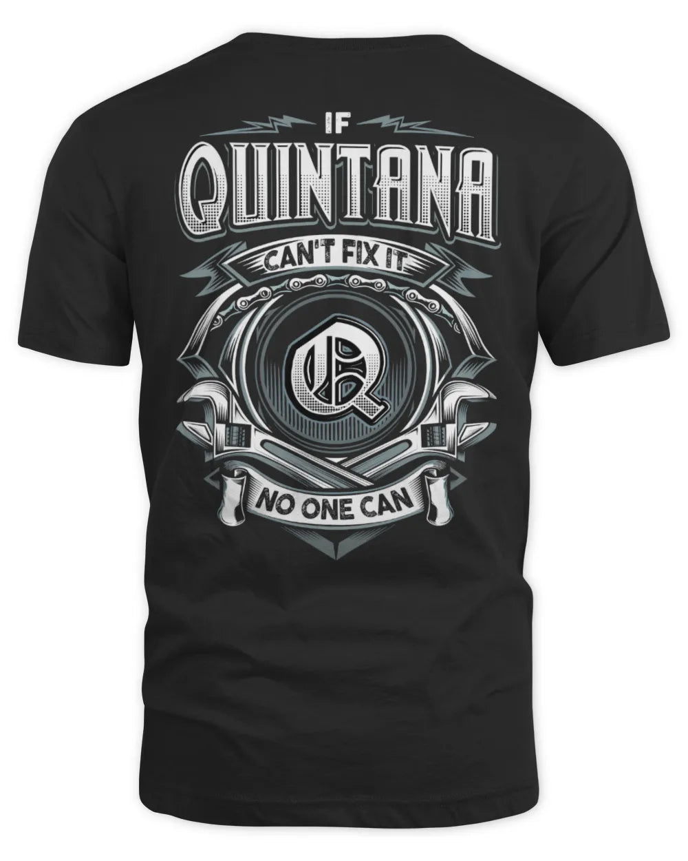 QUINTANA AP81-K4-626 - Personalized Ahmed Quote Apparel “If Ahmed Can't Fix It, No One Can” - Unisex Standard T-Shirt - Black