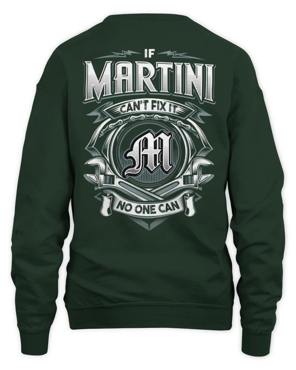 MARTINI AP81-K4-626 - Personalized Ahmed Quote Apparel “If Ahmed Can't Fix It, No One Can” - Unisex Sweatshirt - Forest Green
