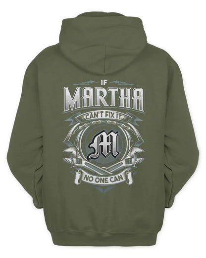 MARTHA AP81-K4-626 - Personalized Ahmed Quote Apparel “If Ahmed Can't Fix It, No One Can” - Unisex Hoodie - Military Green