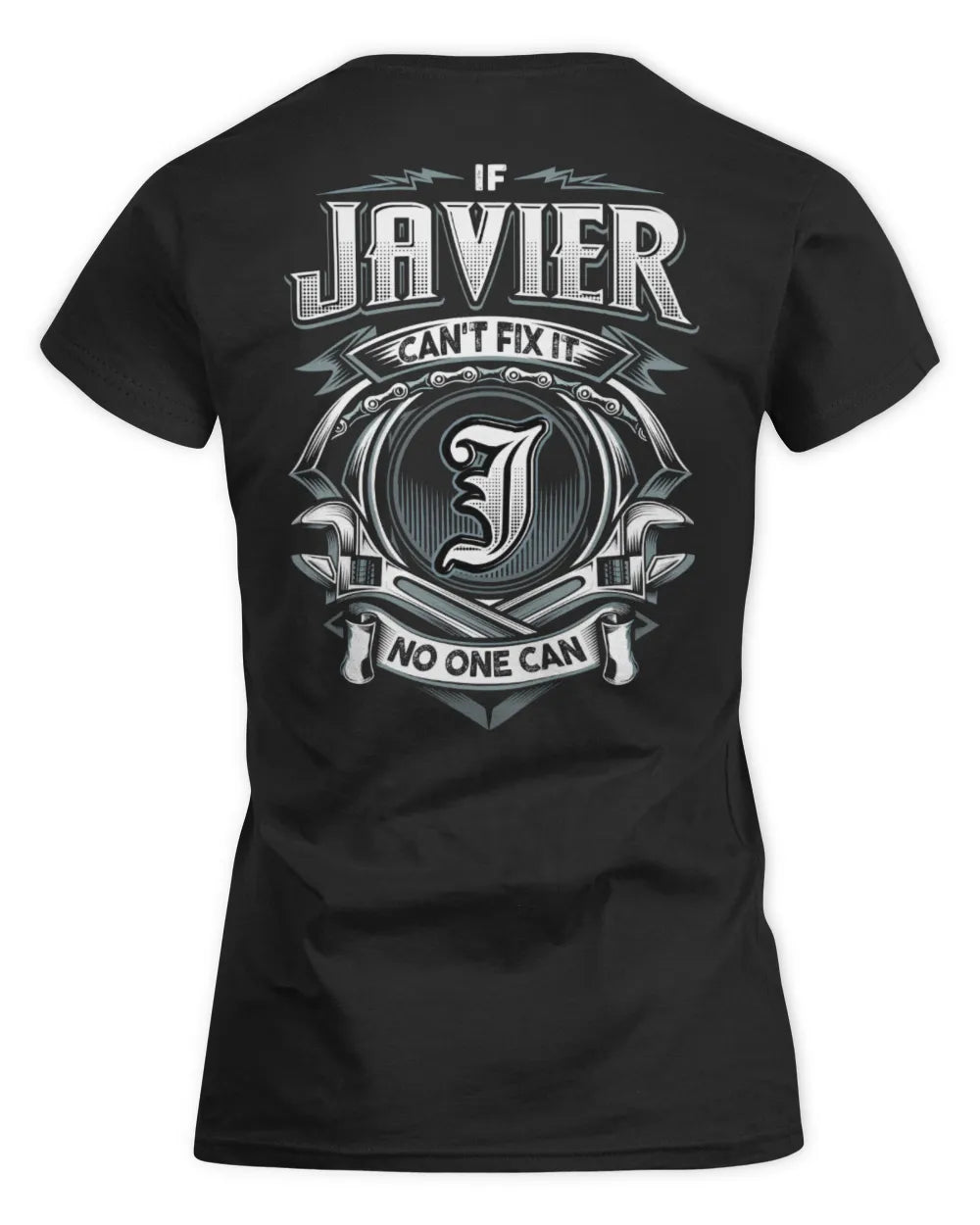 JAVIER AP81-K4-626 - Personalized Ahmed Quote Apparel “If Ahmed Can't Fix It, No One Can” - Women's Standard T-Shirt - Black
