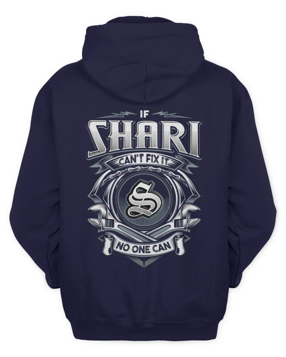 SHARI AP81-K4-626 - Personalized Ahmed Quote Apparel “If Ahmed Can't Fix It, No One Can” - Unisex Hoodie - Navy