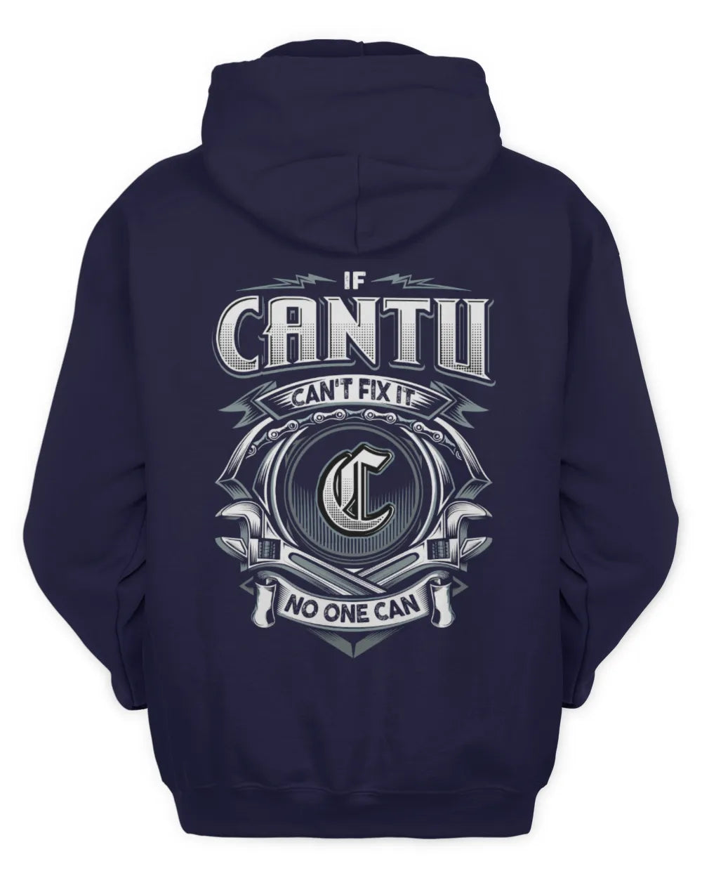 CANTU AP81-K4-626 - Personalized Ahmed Quote Apparel “If Ahmed Can't Fix It, No One Can” - Unisex Hoodie - Navy