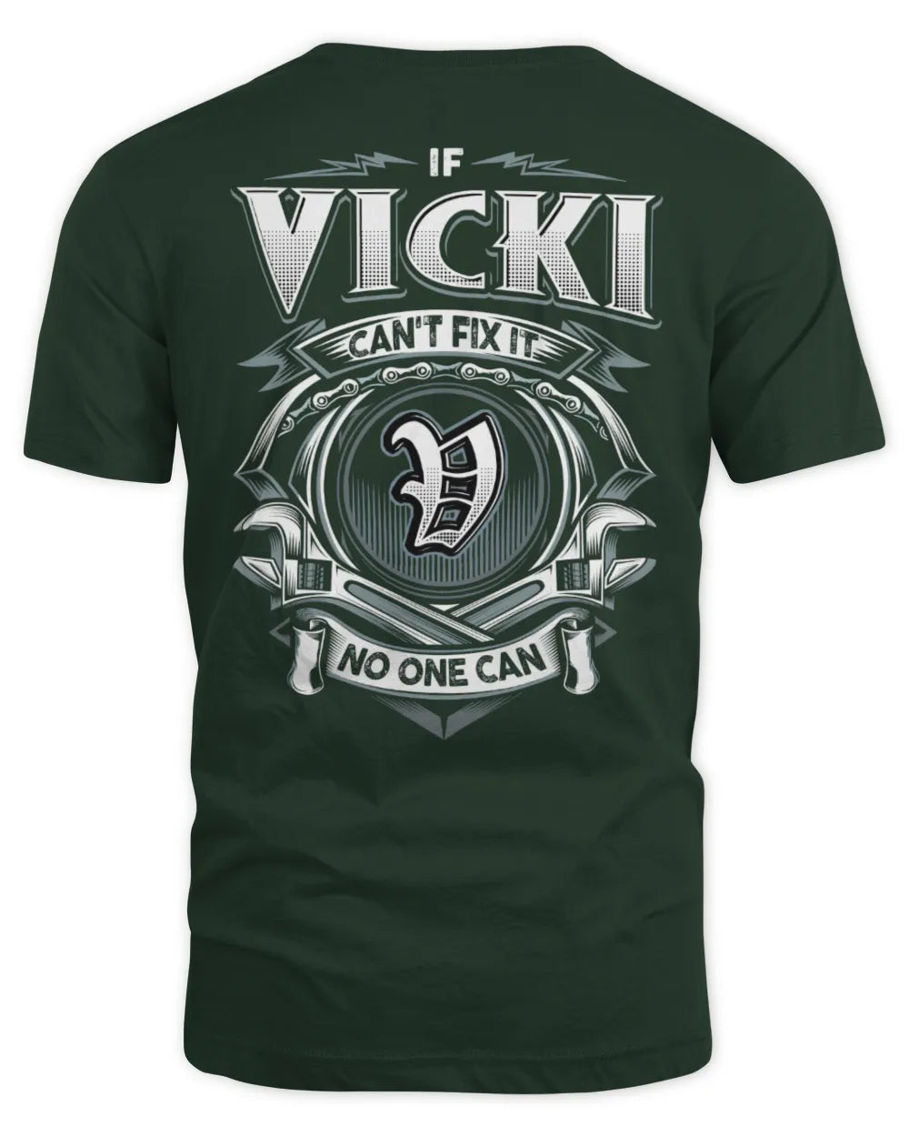 VICKI AP81-K4-626 - Personalized Ahmed Quote Apparel “If Ahmed Can't Fix It, No One Can” - Unisex Standard T-Shirt - Forest Green