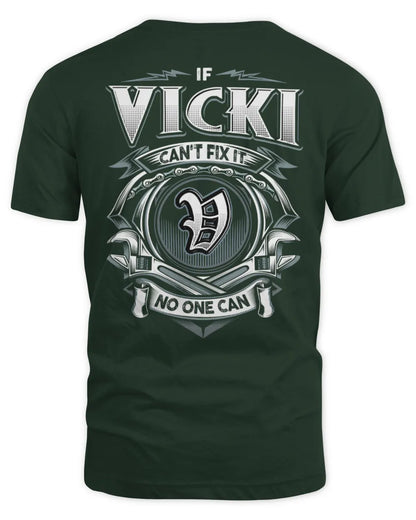 VICKI AP81-K4-626 - Personalized Ahmed Quote Apparel “If Ahmed Can't Fix It, No One Can” - Unisex Standard T-Shirt - Forest Green