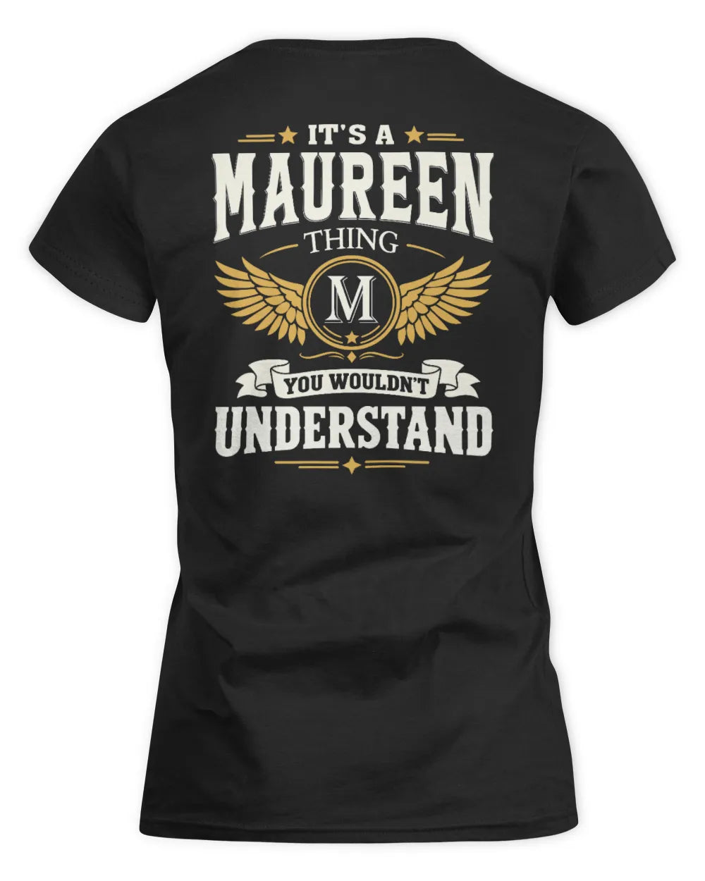 MAUREEN KT06-M008 It’s a [NAME] Thing – You Wouldn’t Understand | Personalized Vintage T-Shirt - Women's Standard T-Shirt - Black