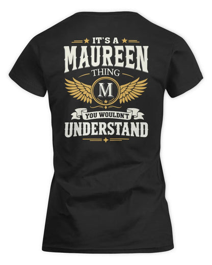 MAUREEN KT06-M008 It’s a [NAME] Thing – You Wouldn’t Understand | Personalized Vintage T-Shirt - Women's Standard T-Shirt - Black