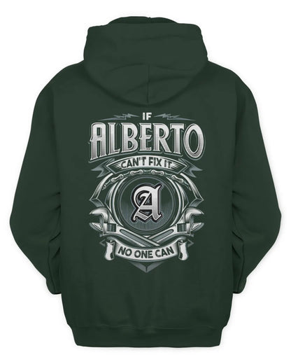 ALBERTO AP81-K4-626 - Personalized Ahmed Quote Apparel “If Ahmed Can't Fix It, No One Can” - Unisex Hoodie - Forest Green