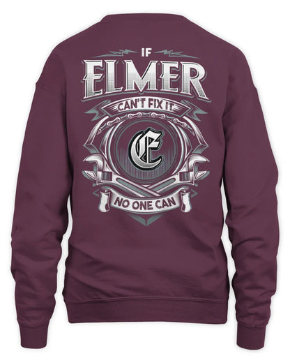 ELMER AP81-K4-626 - Personalized Ahmed Quote Apparel “If Ahmed Can't Fix It, No One Can” - Unisex Sweatshirt - Maroon