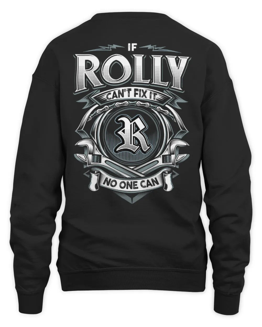 ROLLY AP81-K4-626 - Personalized Ahmed Quote Apparel “If Ahmed Can't Fix It, No One Can” - Unisex Sweatshirt - Black